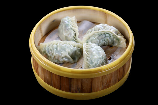 韭菜蒸饺