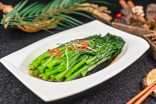 白灼菜心