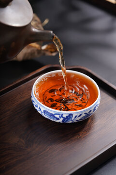 黑茶普洱茶茶汤