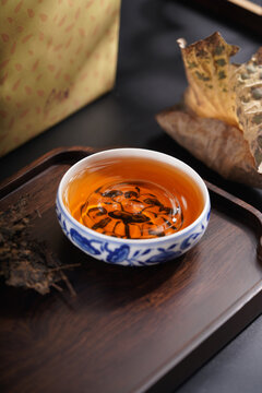 黑茶普洱茶茶汤