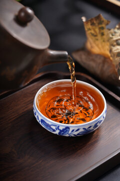 黑茶普洱茶茶汤