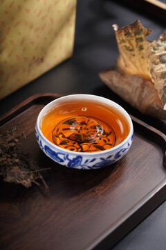 黑茶普洱茶茶汤