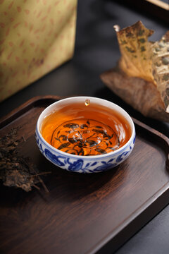 黑茶普洱茶茶汤