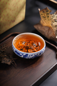 黑茶普洱茶茶汤
