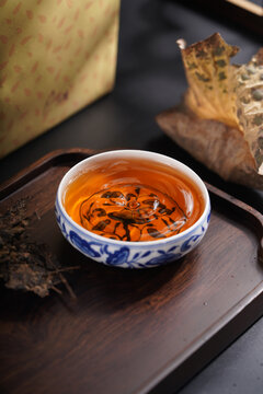 黑茶普洱茶茶汤