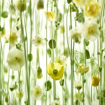 墙纸窗帘植物花朵
