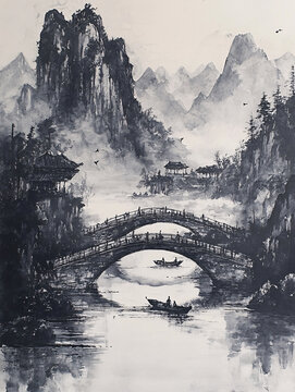水墨山水