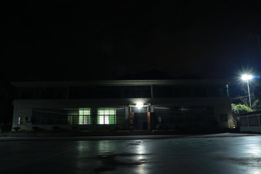 夜景房屋灯光