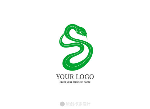 蛇年logo蛇科技标志设计