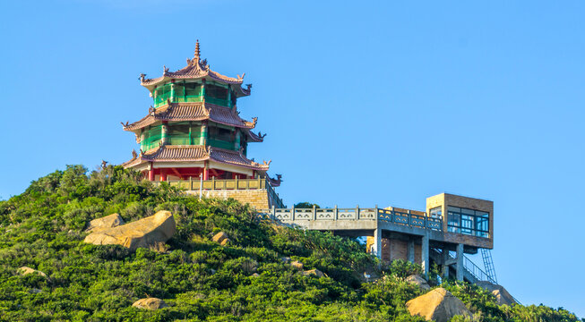 远眺蜜月阁