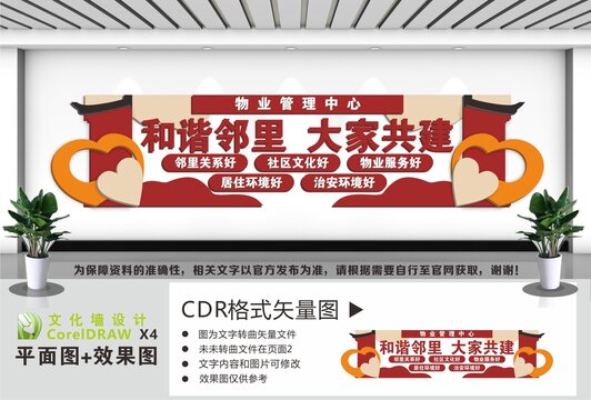 物业管理中心文化墙