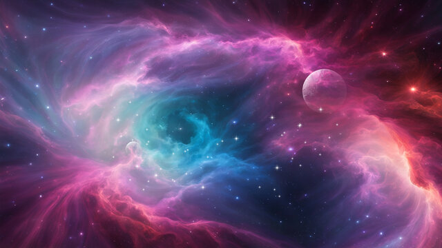 粉色星空