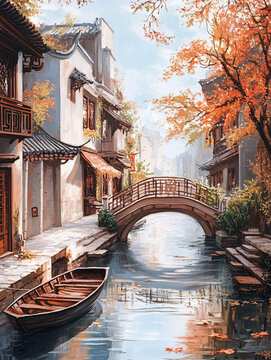唯美浪漫江南水乡风情