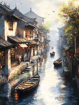 唯美浪漫江南水乡风情