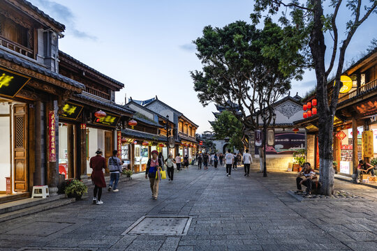 大理古城夜景