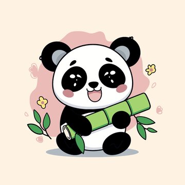 熊猫小可爱插画