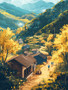 山村