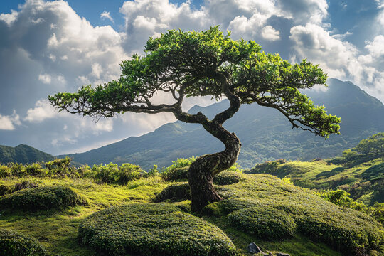 高山松树