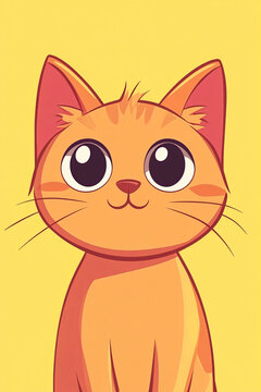 卡通橘猫