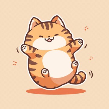 卡通猫咪印花图案