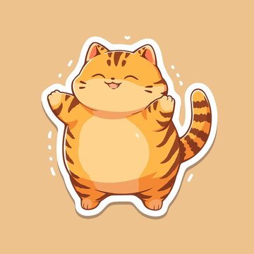 可爱小猫插画
