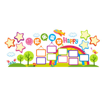 幼儿园照片文化墙