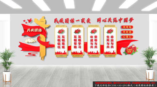 民族团结文化墙