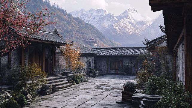 客栈庭院