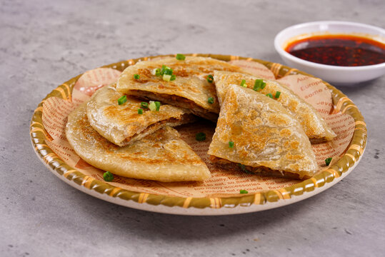 煎饼牛肉饼