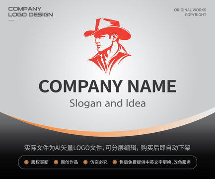 牛仔LOGO头像