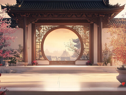 门场景效果