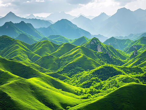 绿地山川