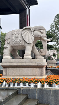 石雕大象