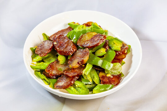 青椒炒腊肠