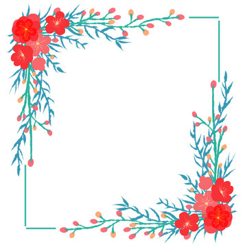 花朵边框