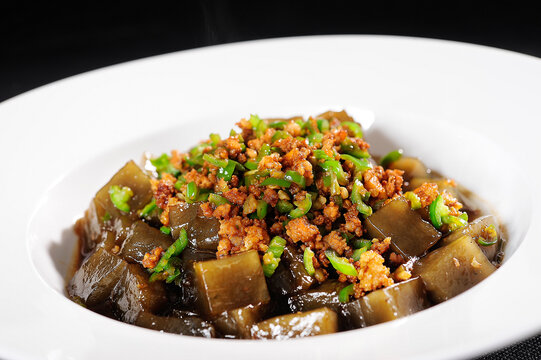 青椒肉沫炒砣粉