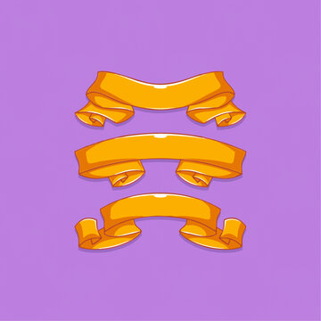 可爱条幅矢量卡通插画
