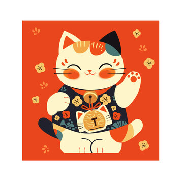 招财猫卡通形象