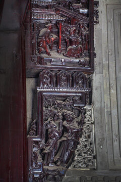 徽派建筑雕梁画栋