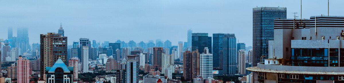浦西高楼全景航拍