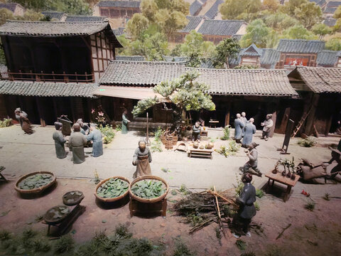 三月蚕市场景再现