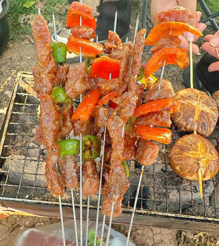 烧烤牛肉串