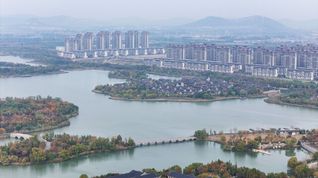 深秋潘安湖风光