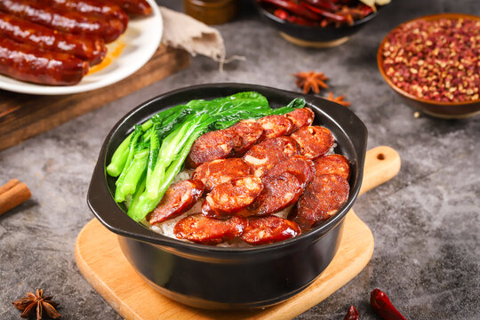 腊肠煲仔饭