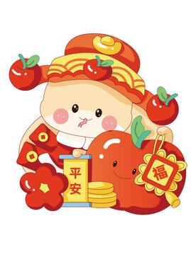 平平安安蛇年图案