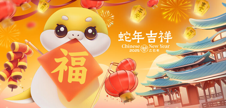 2025蛇年新年主视觉KV