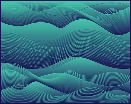 矢量抽象波浪底纹背景