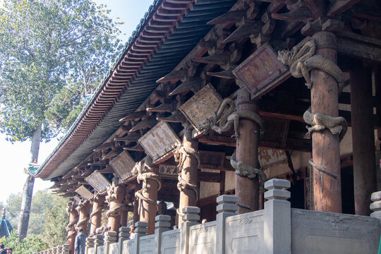 山西太原晋祠圣母殿盘龙