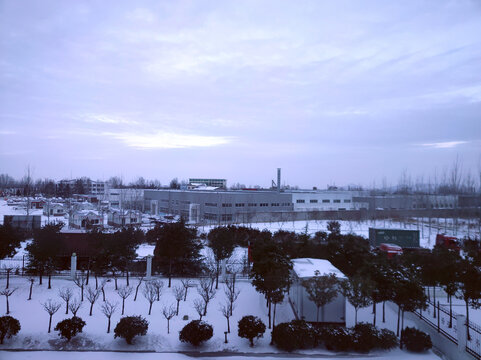 雪后小城