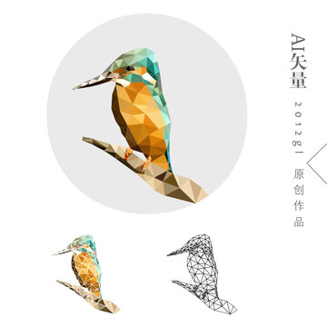 翠鸟装饰画